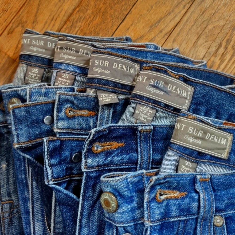 J. Crew Point Sur Jeans size 25 LOT 2 of 2 EUC, 7 pairs